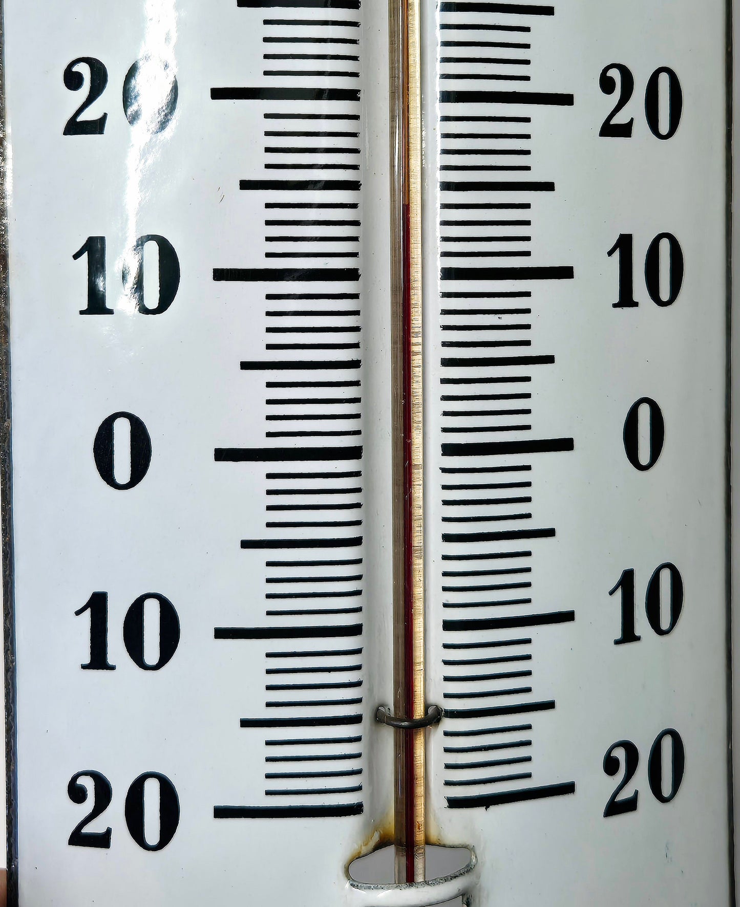 Thermomètre émaillé CASTROL bombé