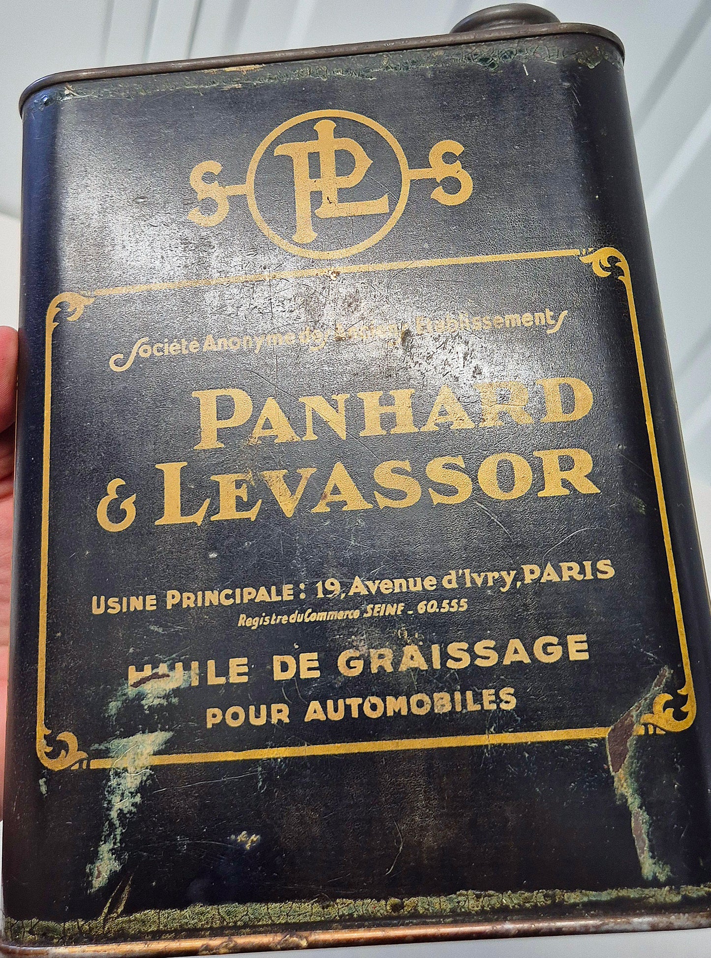 Bidon d'huile PANHARD & LEVASSOR