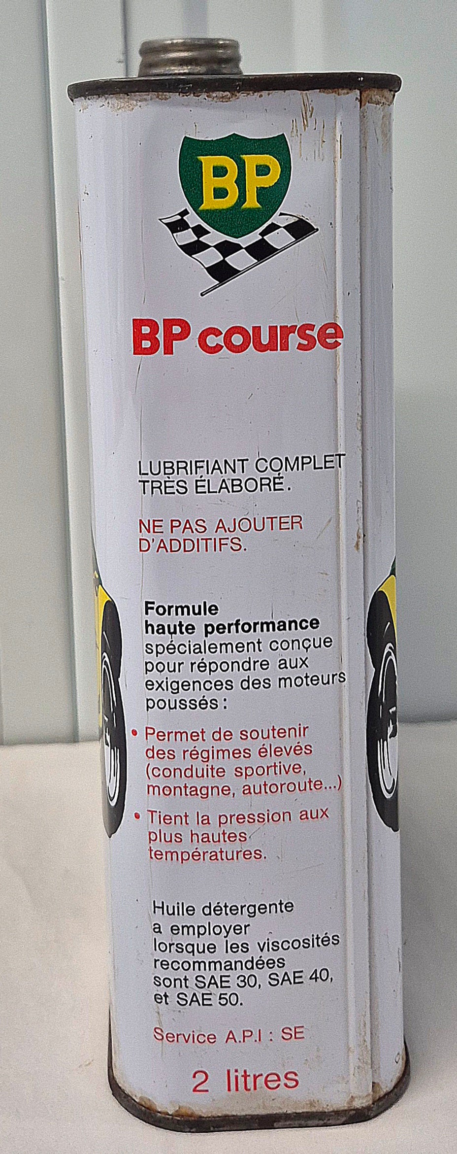 Bidon d'huile BP course
