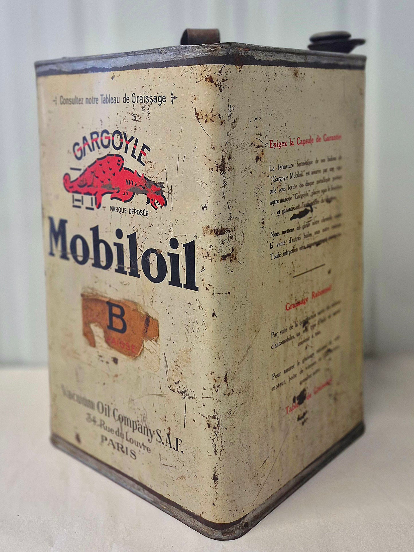 Bidon d'huile MOBILOIL