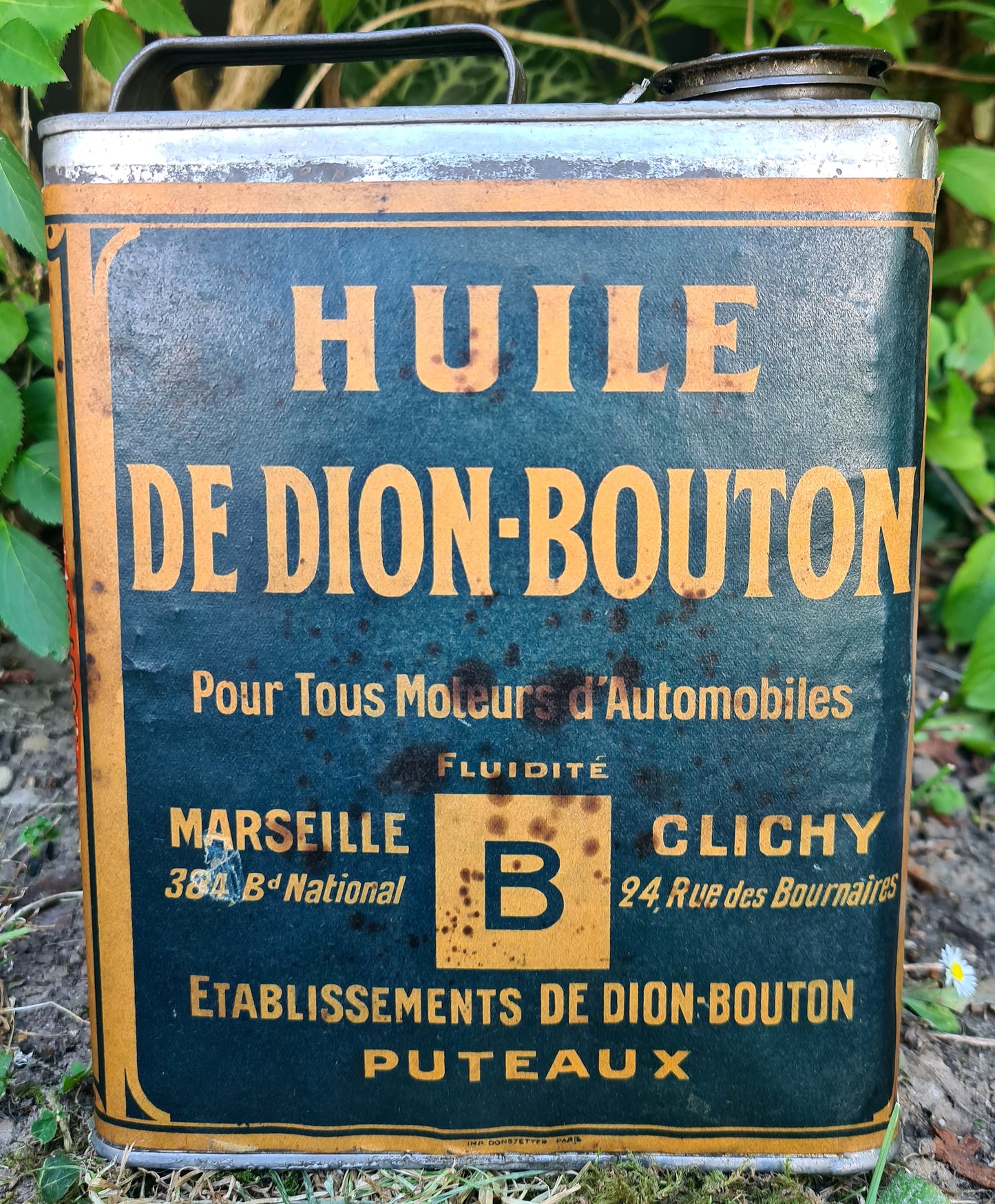 Bidon d'huile De Dion Bouton