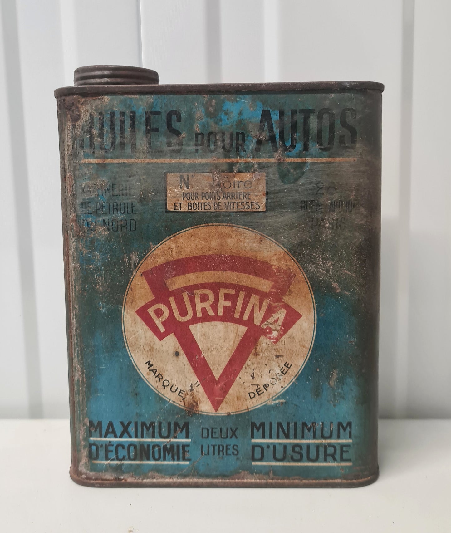 Bidon d'huile PURFINA