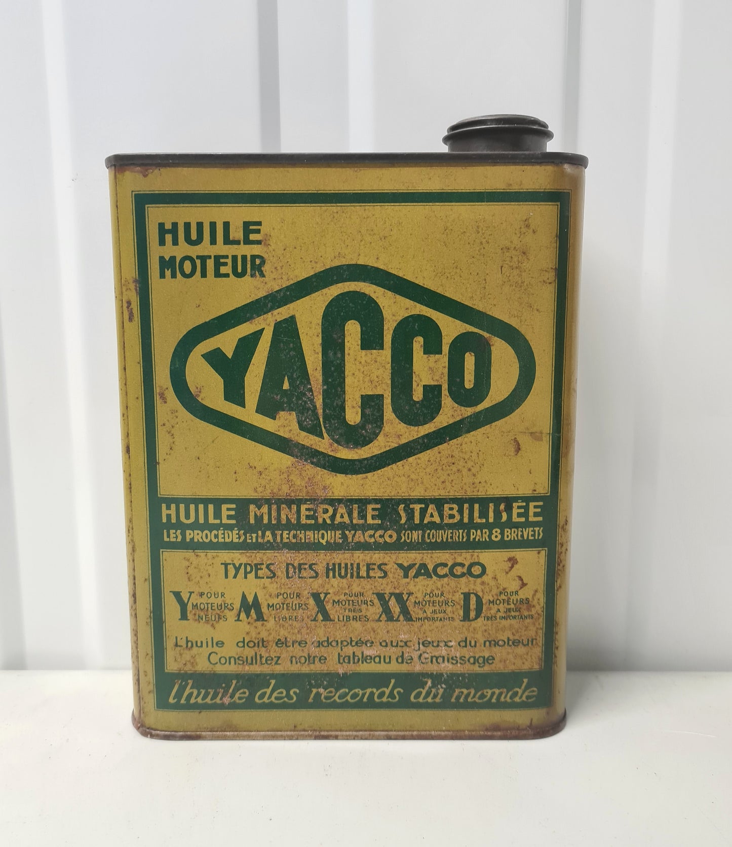 Bidon d'huile YACCO