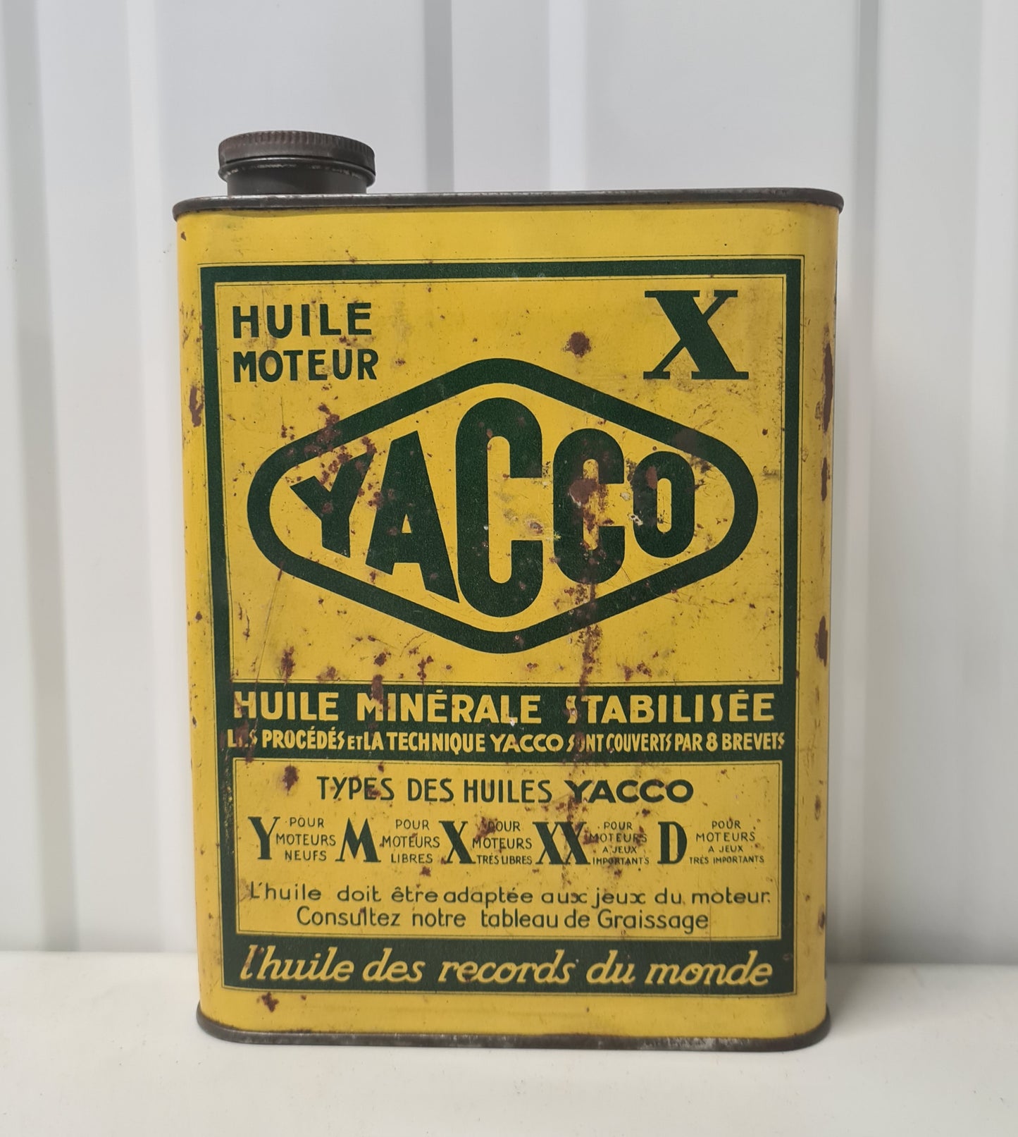 Bidon d'huile YACCO