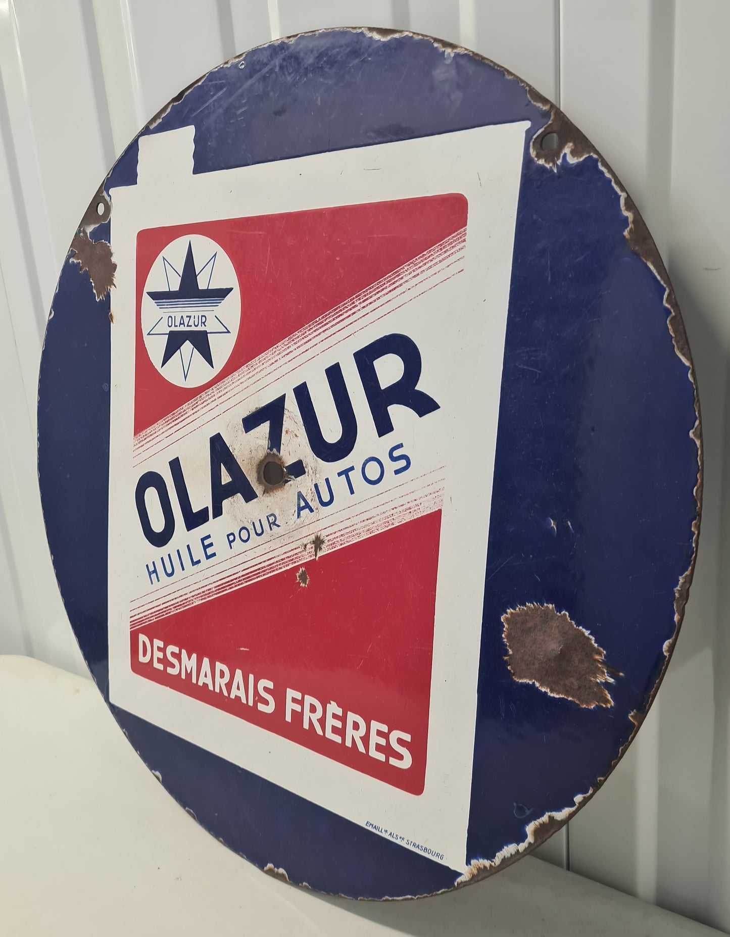 Plaque émaillée OLAZUR