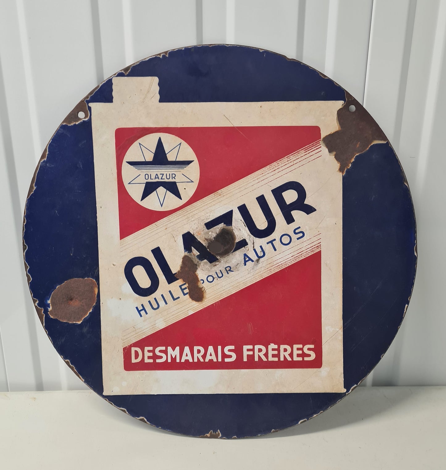 Plaque émaillée OLAZUR