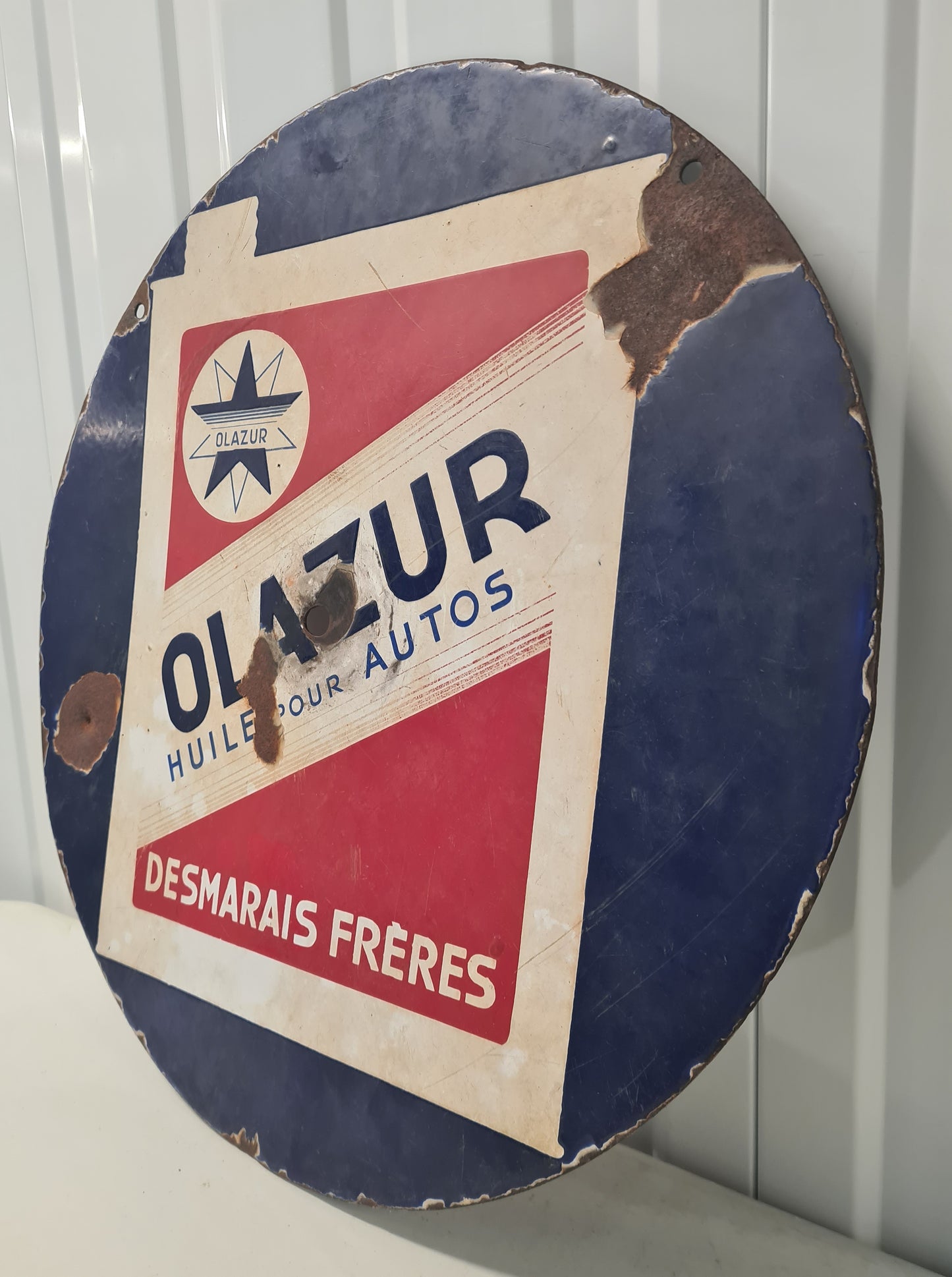 Plaque émaillée OLAZUR