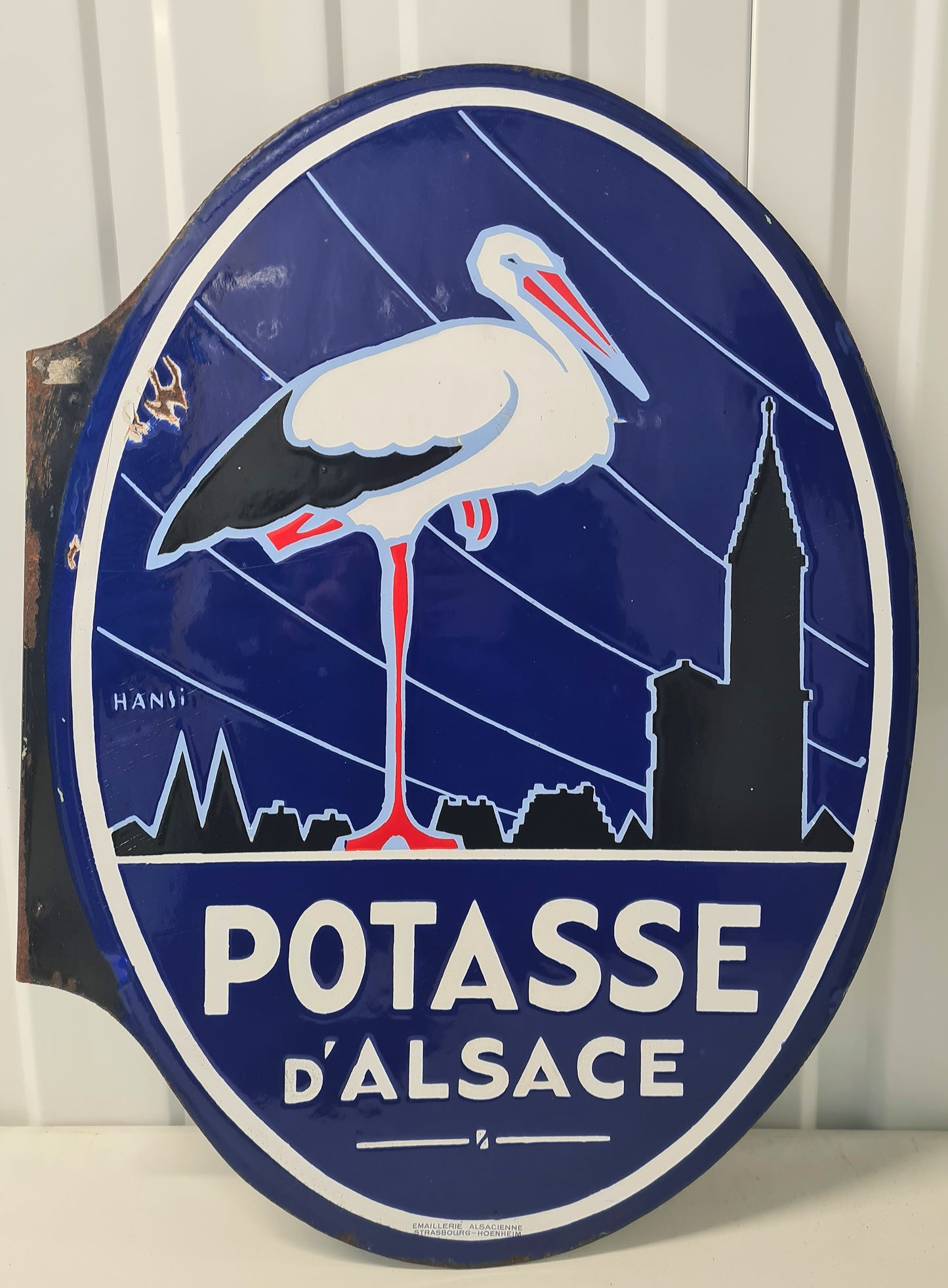 Plaque émaillée POTASSE D'ALSACE