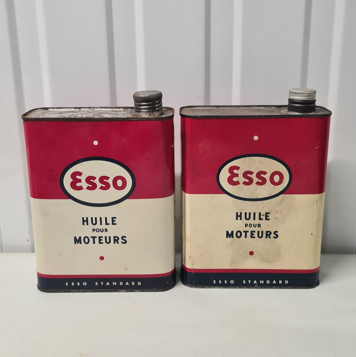 Lot de 2 bidons ESSO