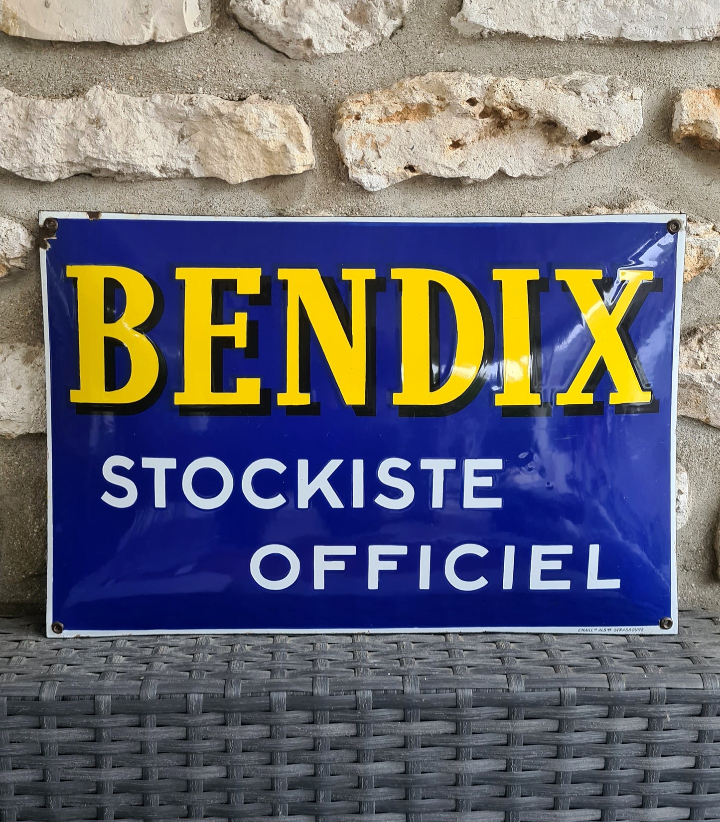 Plaque emaillée BENDIX