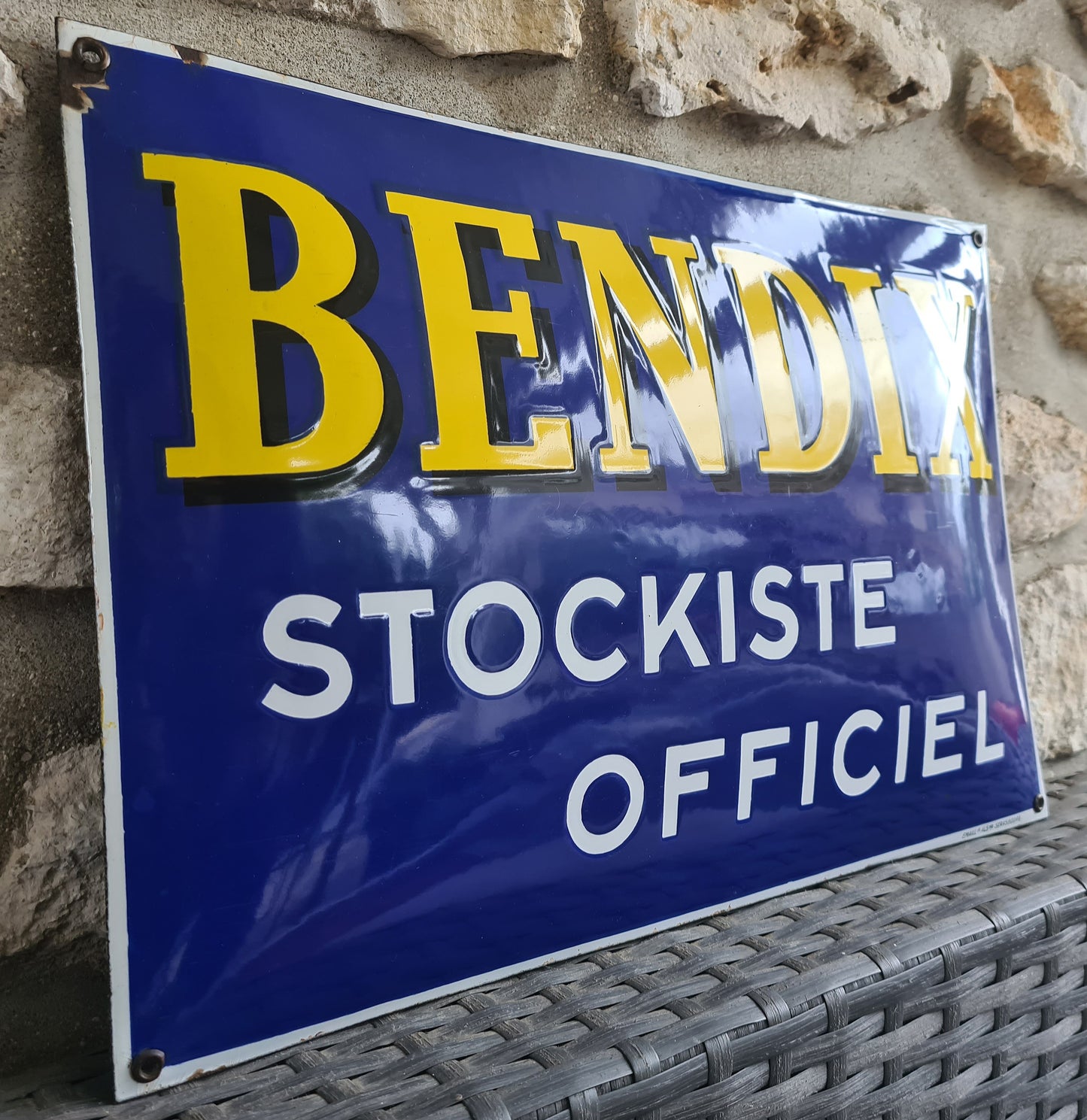 Plaque emaillée BENDIX