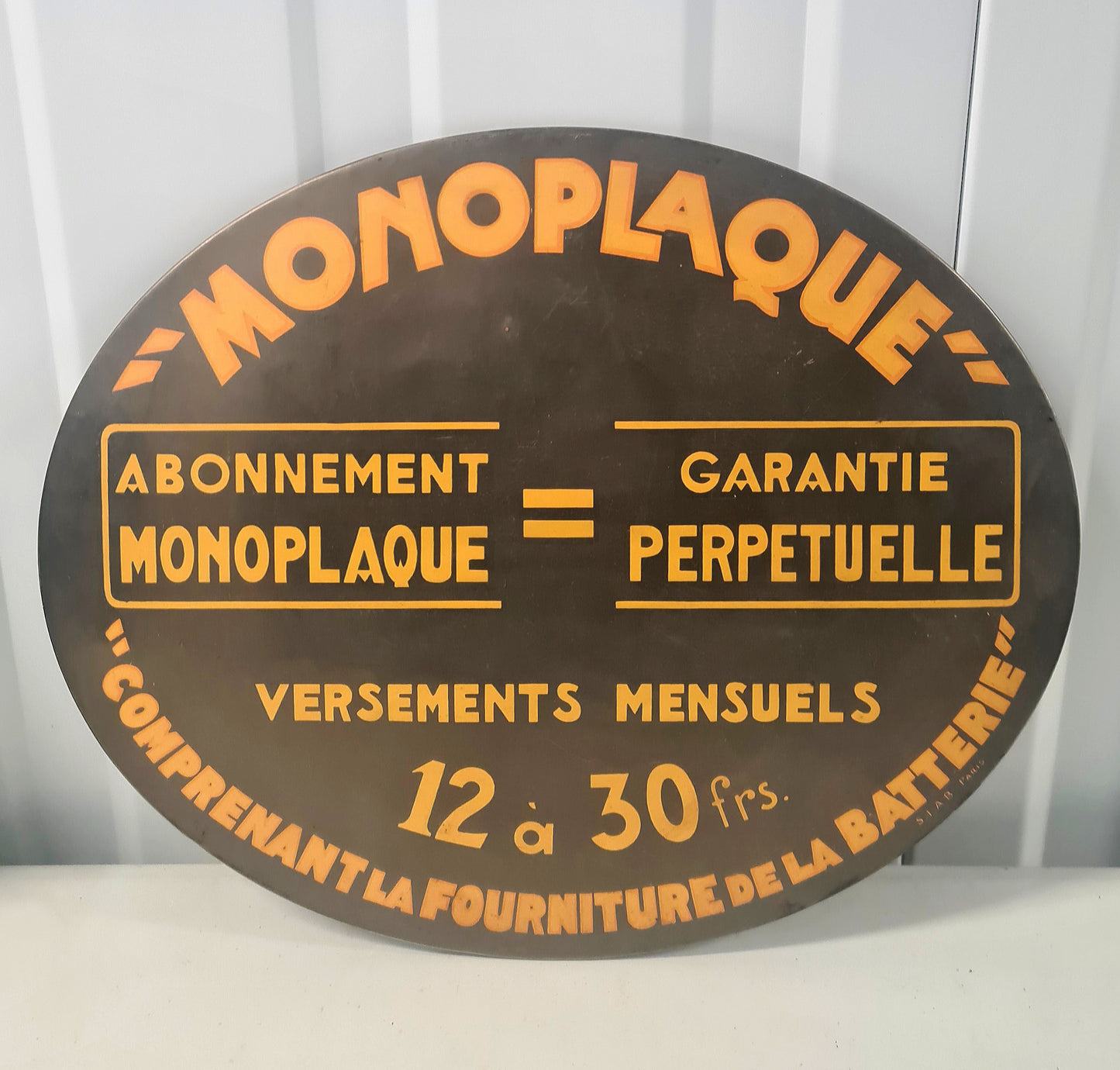 Glaçoide MONOPLAQUE