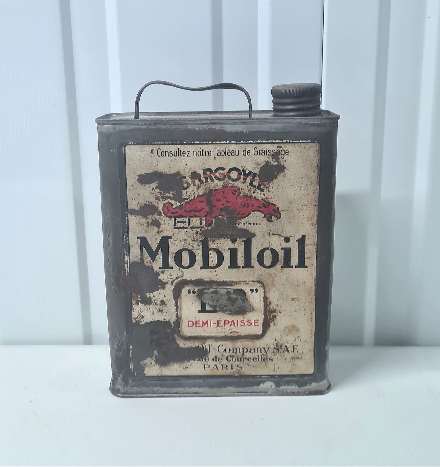 Bidon d'huile MOBILOIL BB