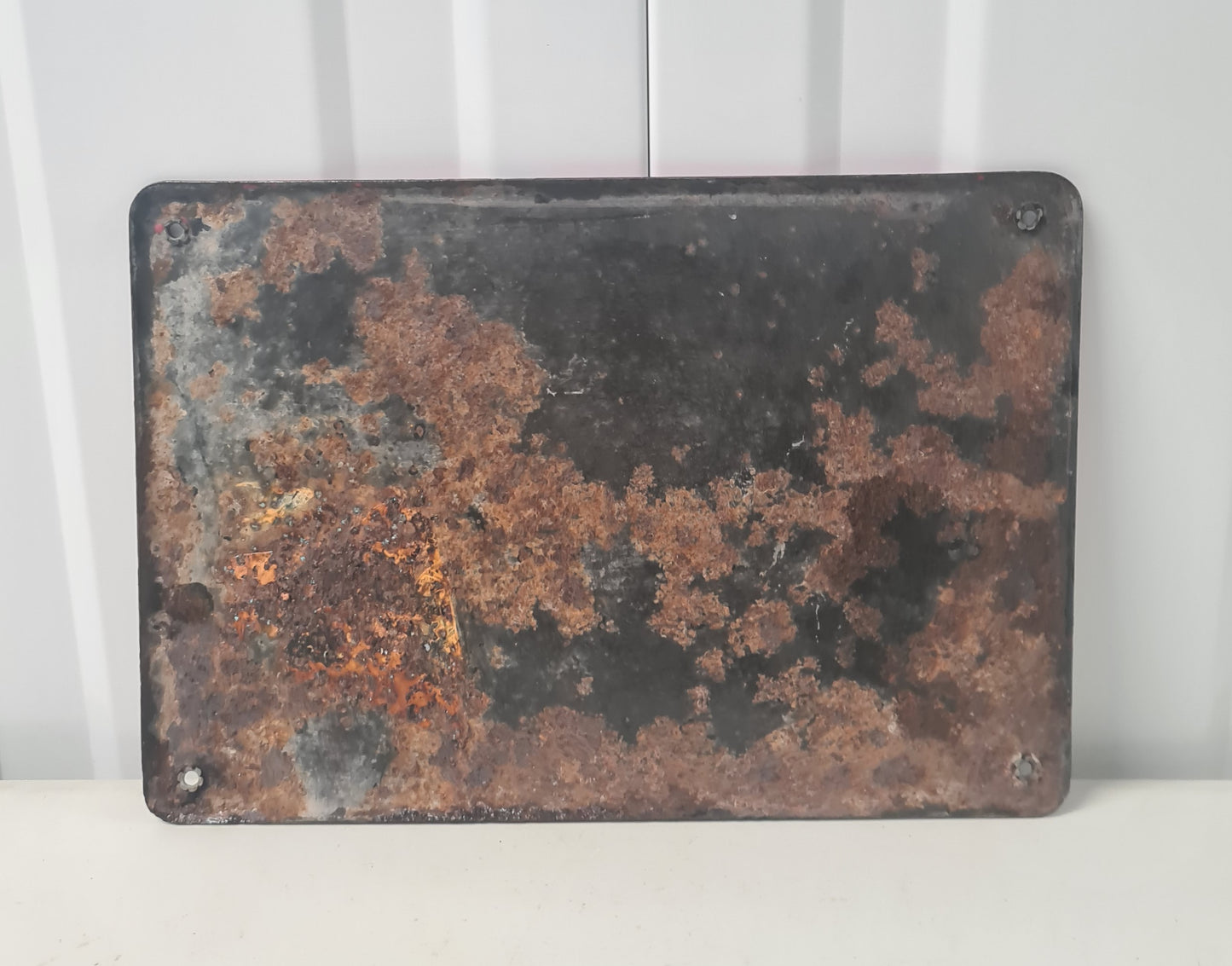 Plaque émaillée STANDARD pétrole