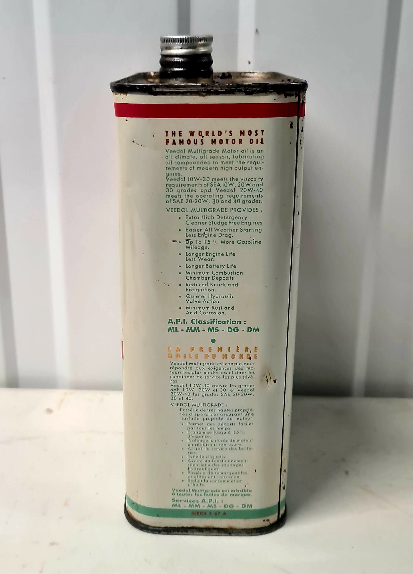 Bidon d'huile VEEDOL 2.5L