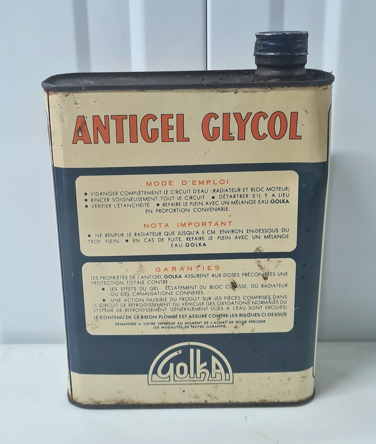 Bidon antigel GOLKA