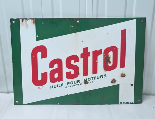 Plaque emaillée CASTROL