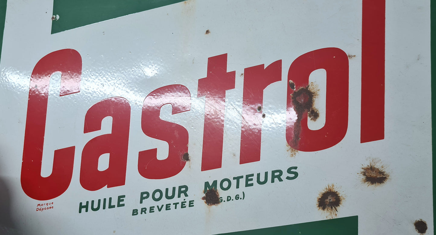 Plaque emaillée CASTROL