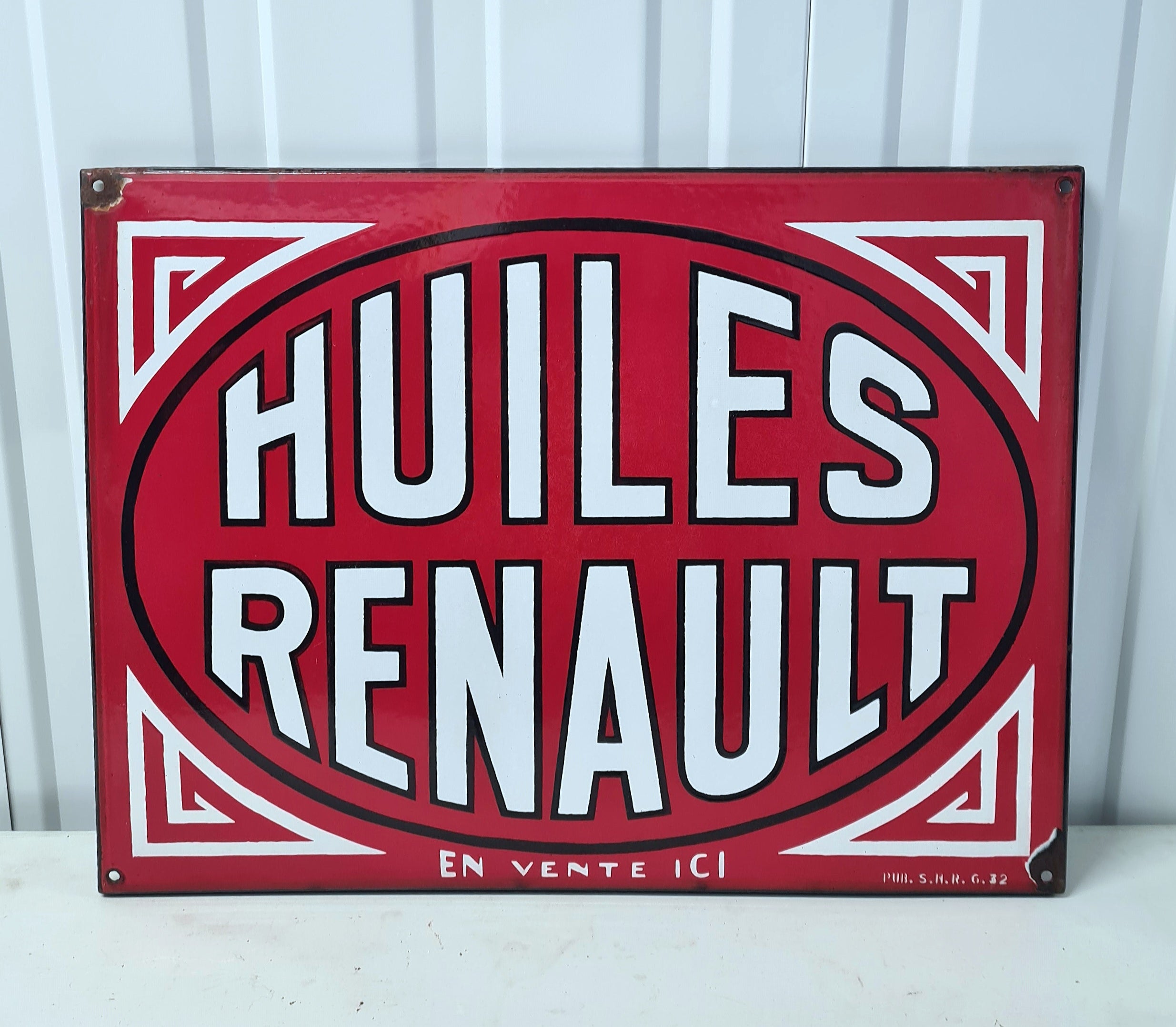 Plaque émaillée Renault Ancienne Enamel Sign Emailschild à Beaumont Du Périgord 24261007 Plaque émaillée Renault Ancienne Enamel Sign Emailschild à Beaumont Du Périgord 24261007