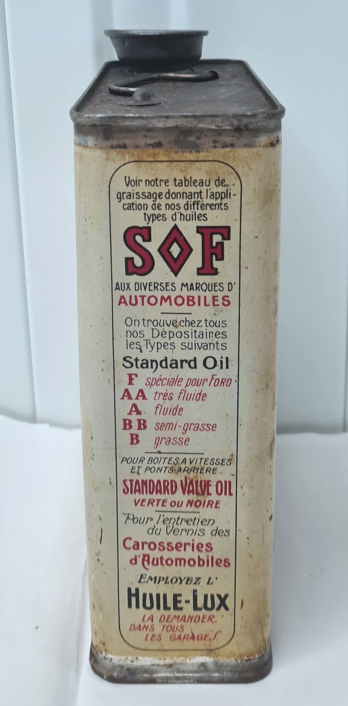 Bidon D'huile STANDARD OIL – Passion-Automobilia