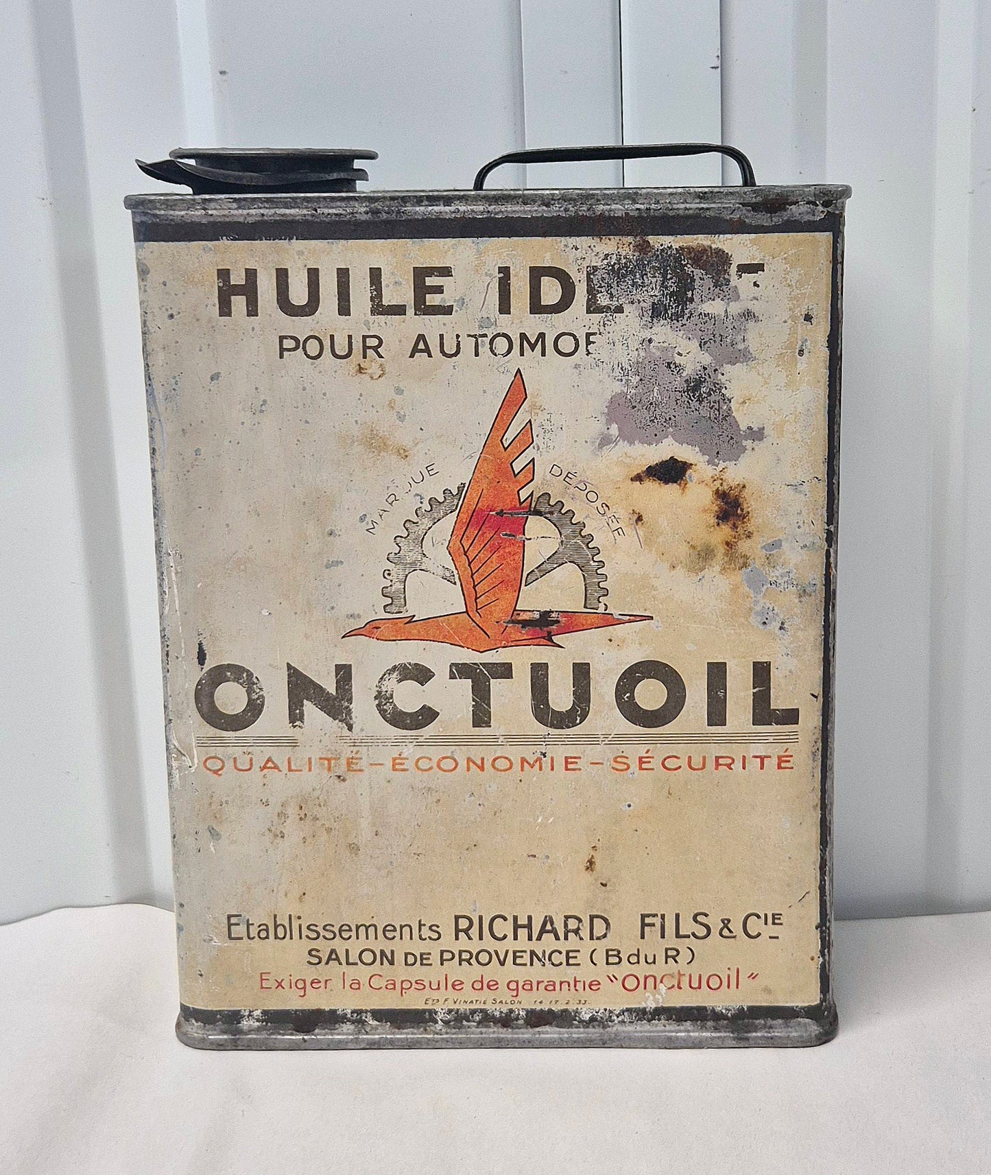 Bidon d'huile ONCTUOIL