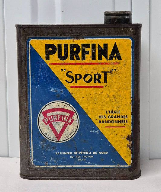 Bidon d'huile PURFINA sport