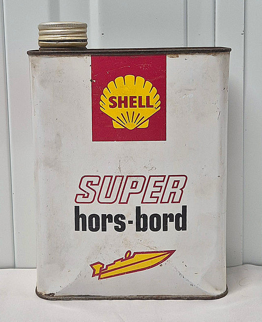 Bidon d'huile SHEL hors-bord