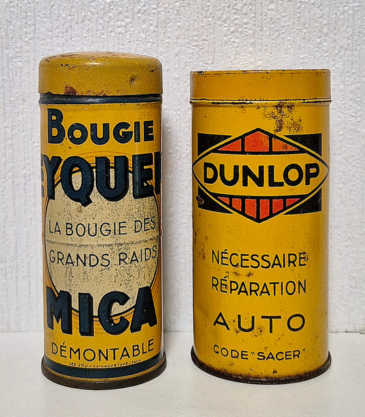 Lot 2 boîtes Bougie EYQUEM & DUNLOP