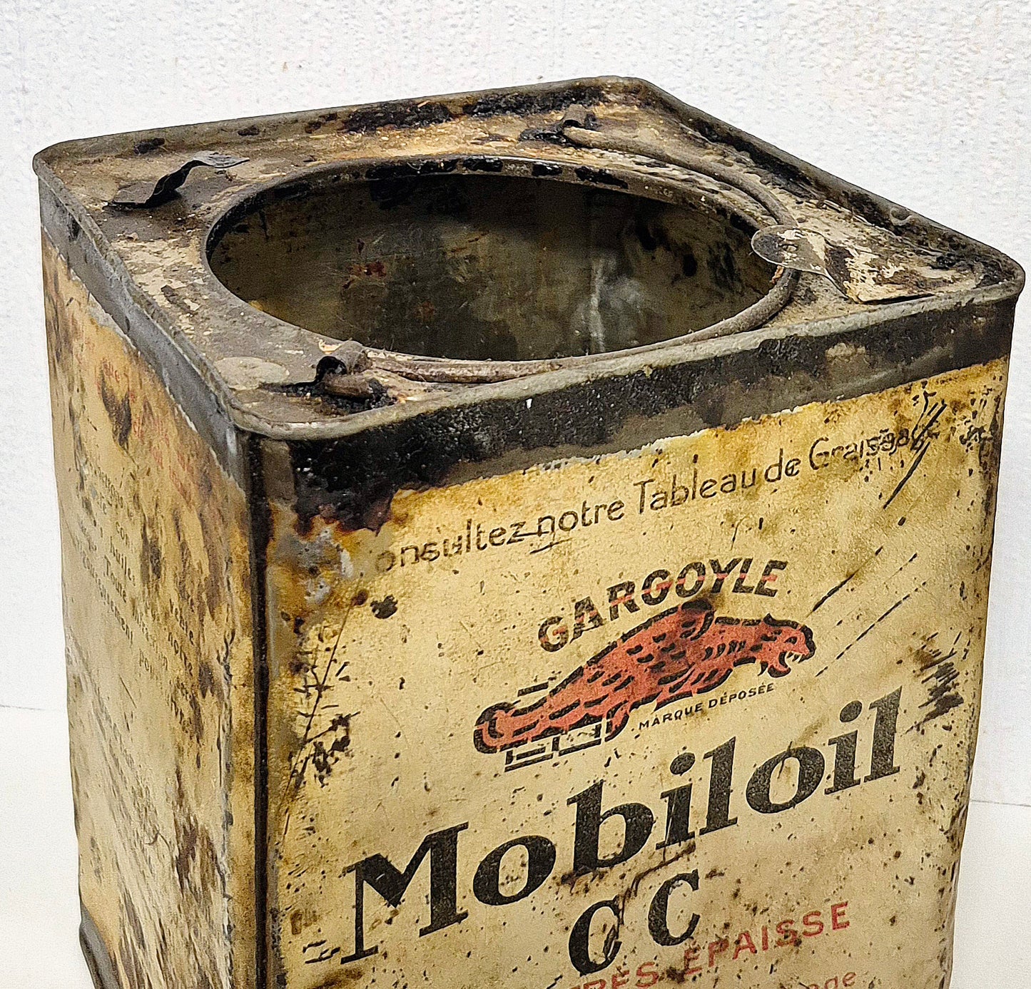 Pot de graisse MOBILOIL CC gargoyle