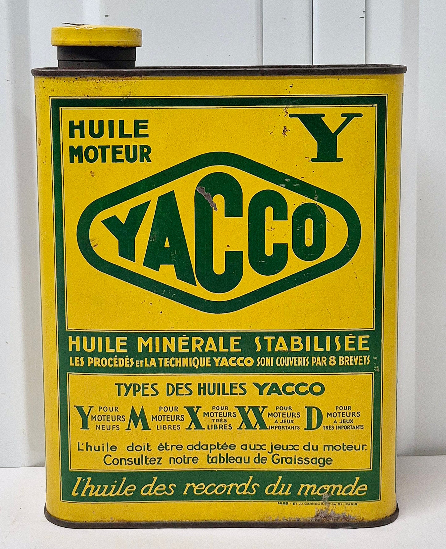 Bidon d'huile YACCO