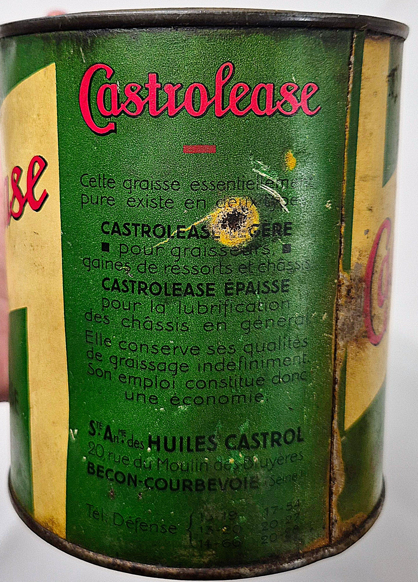 Pot de graisse Castrolease CASTROL