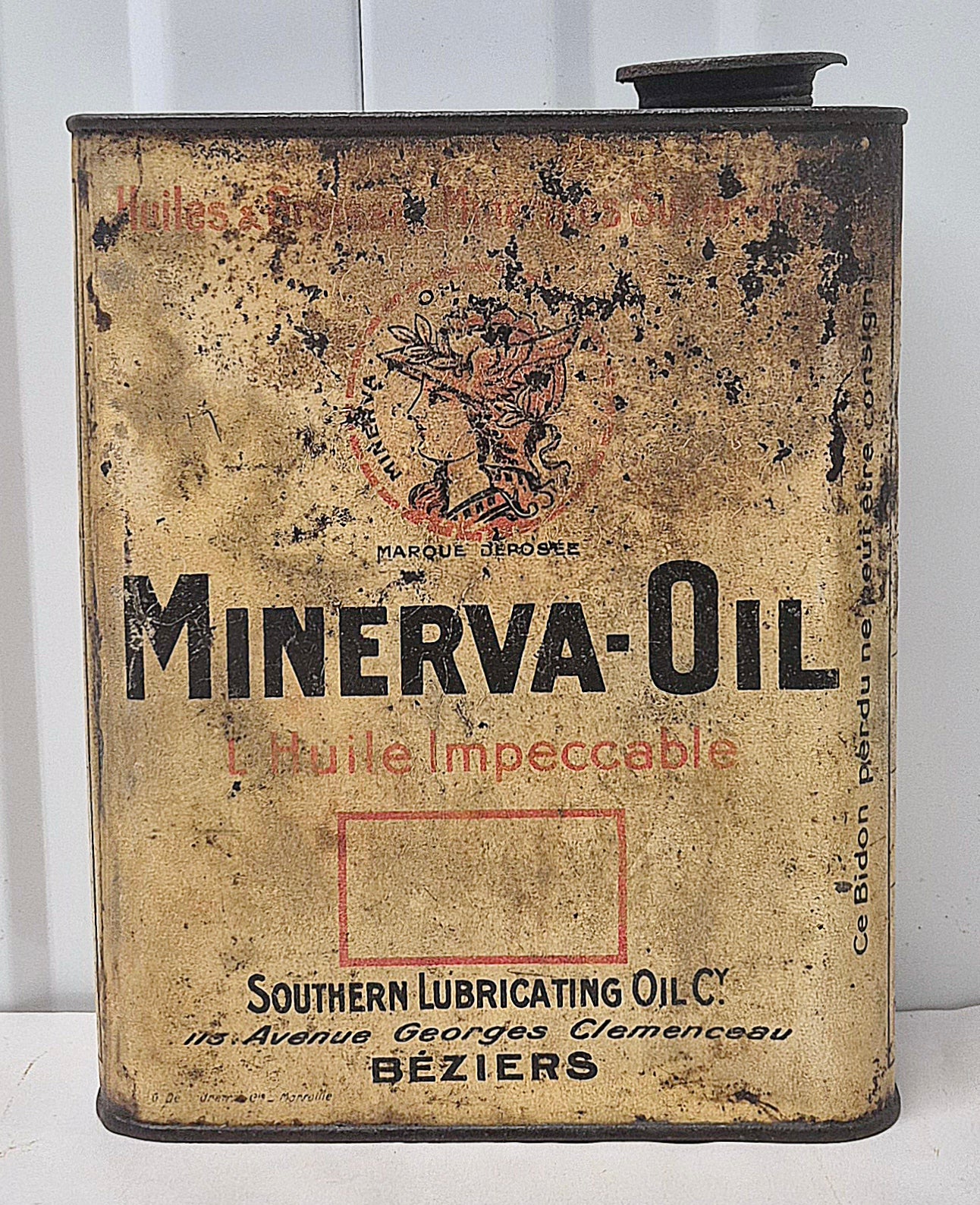 Bidon d'huile MINERVA OIL