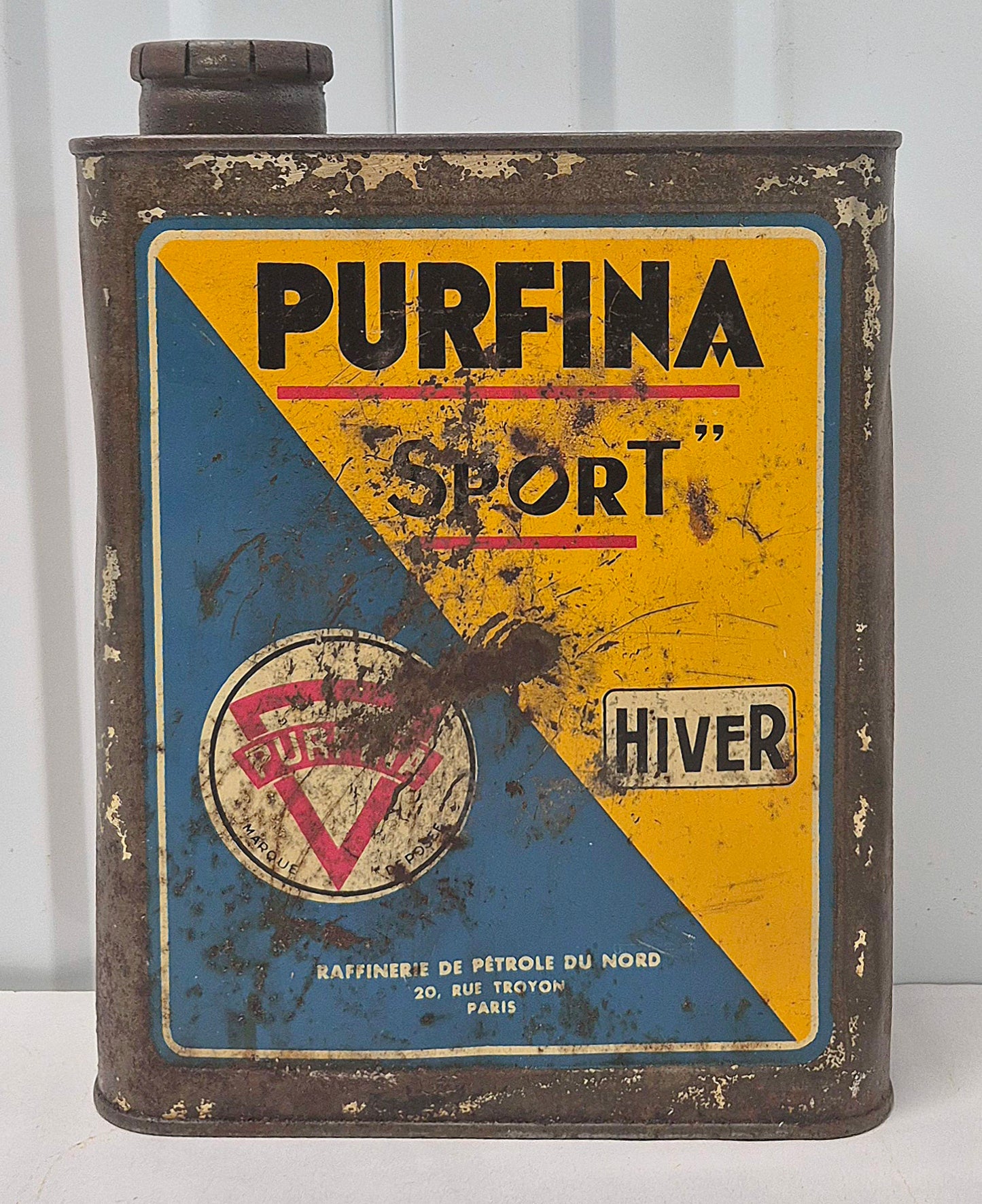 Bidon d'huile PURFINA Sport