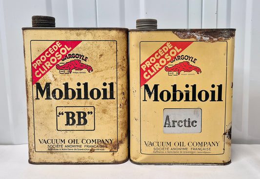 Bidon d'huile Mobiloil X2