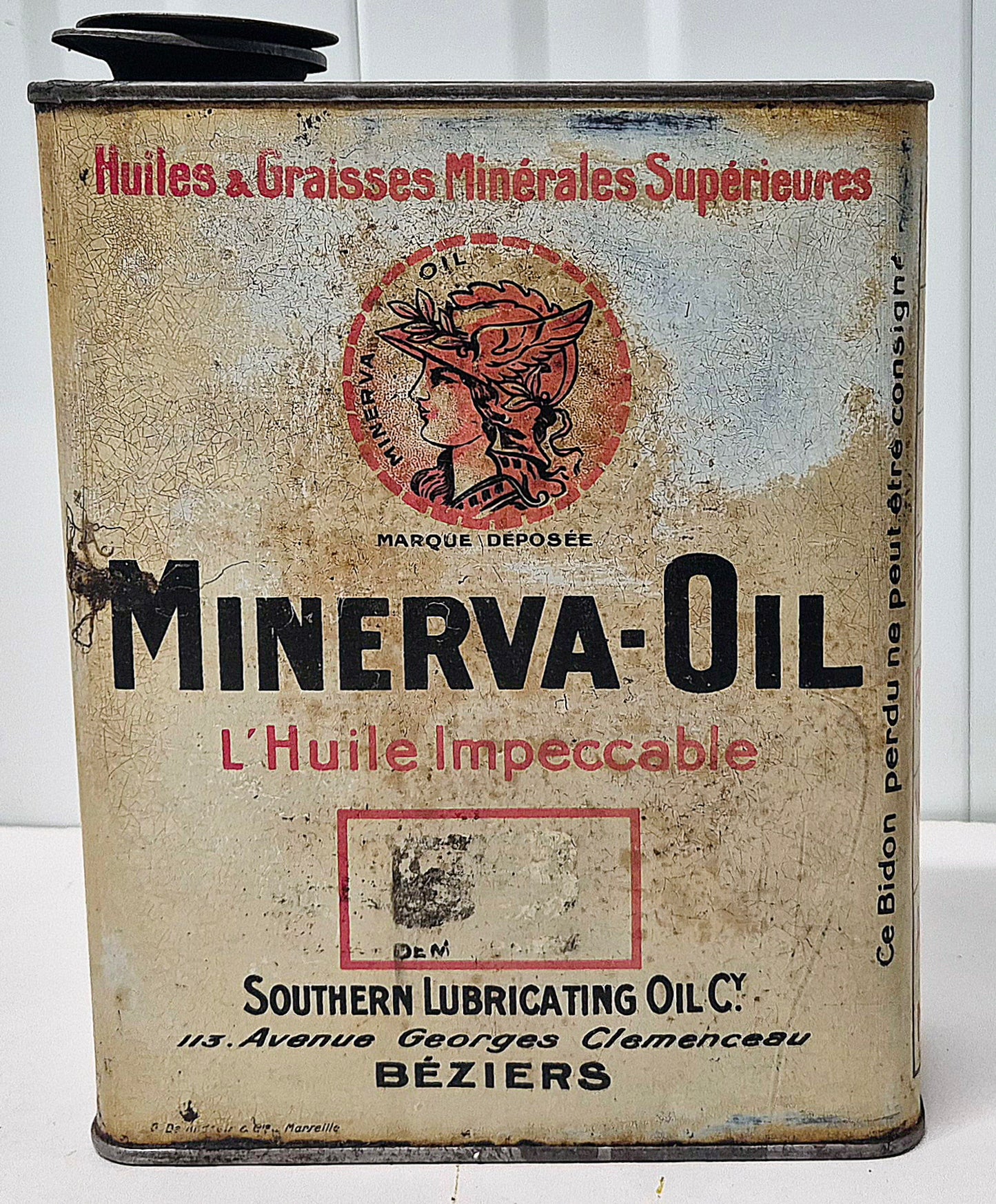 Bidon d'huile MINERVA OIL