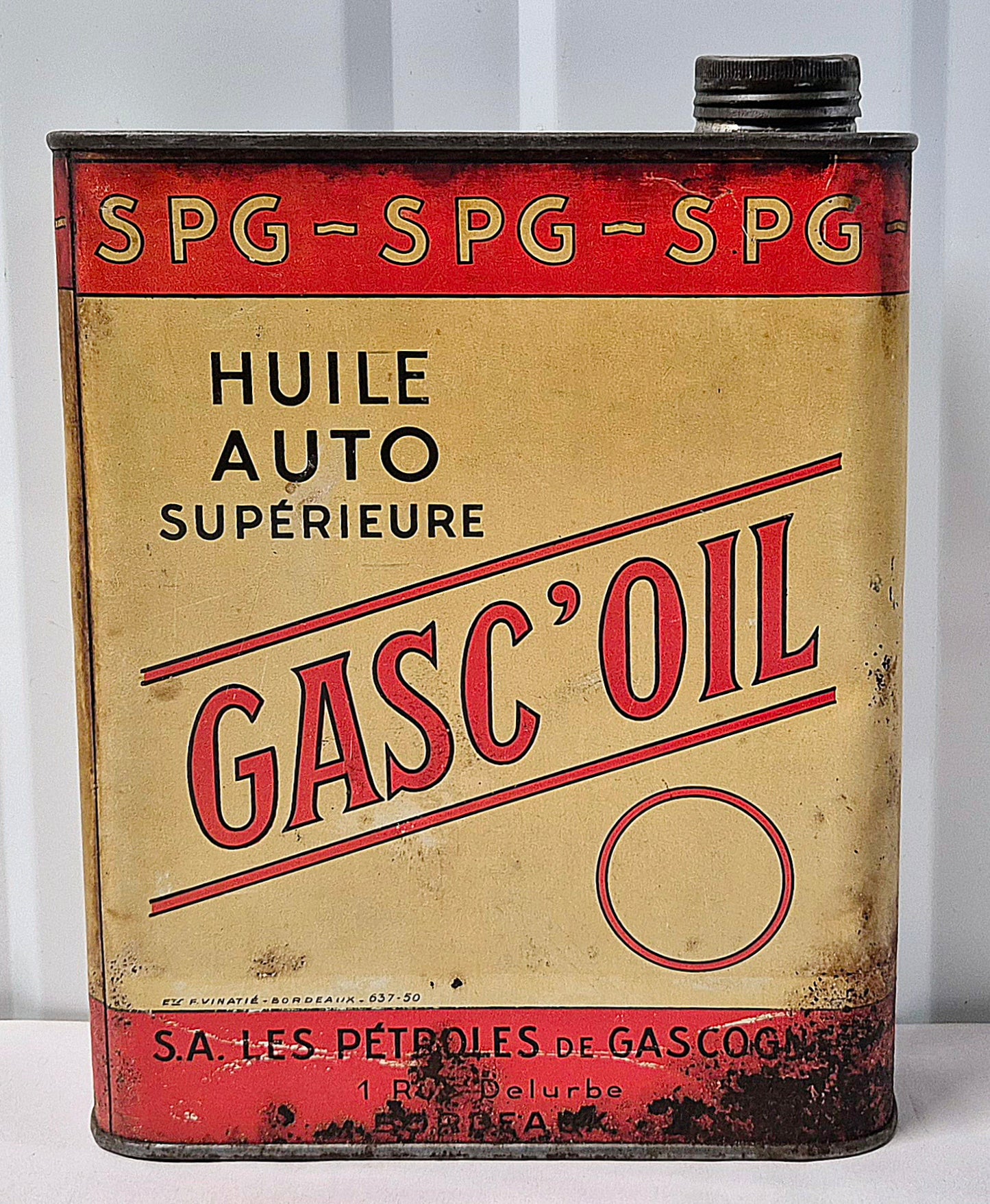 Bidon d'huile GASC'OIL