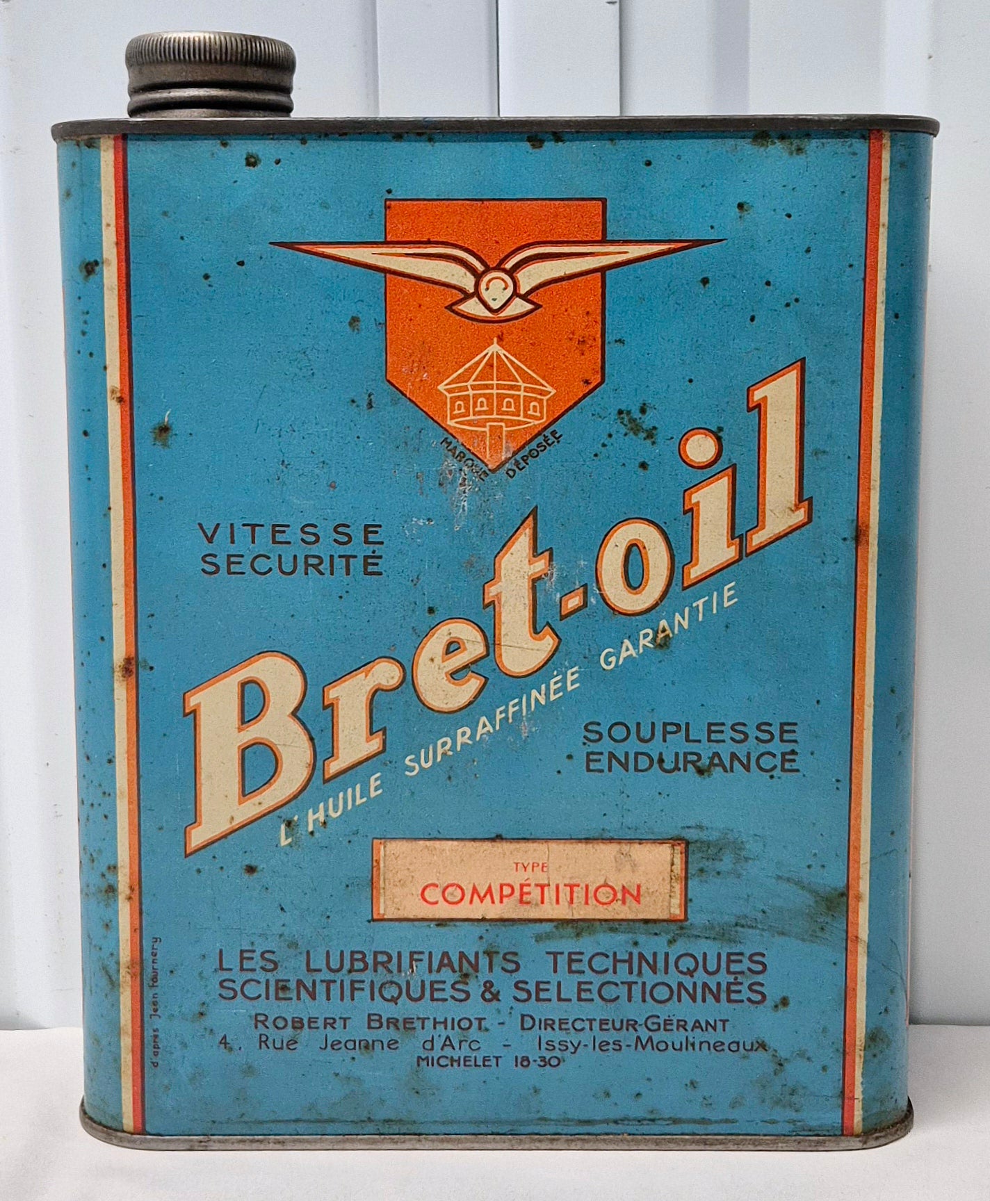 Bidon d'huile BRET OIL