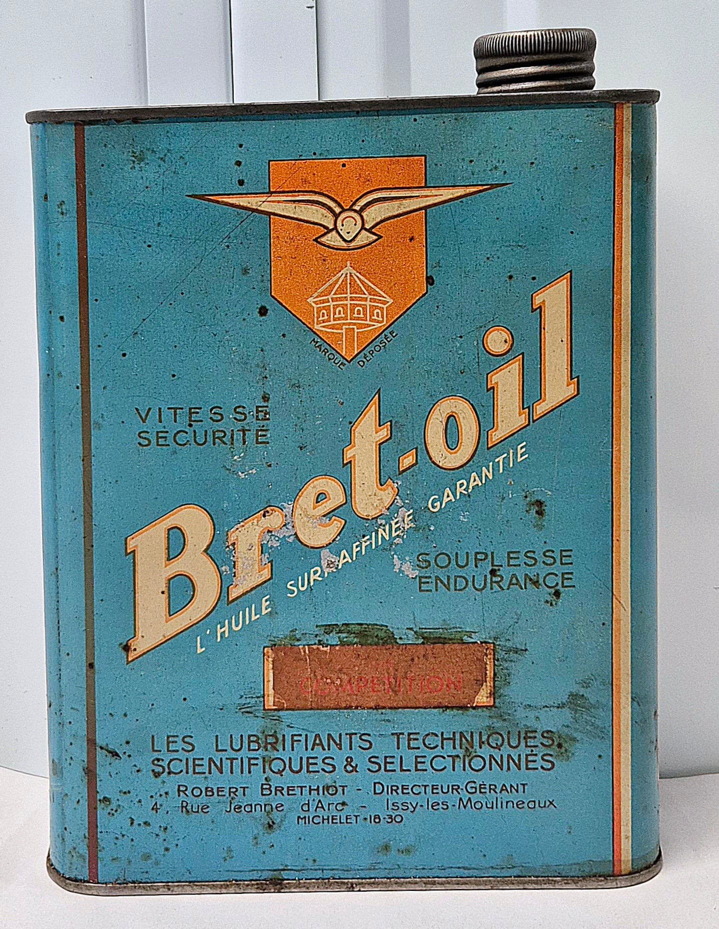 Bidon d'huile BRET OIL