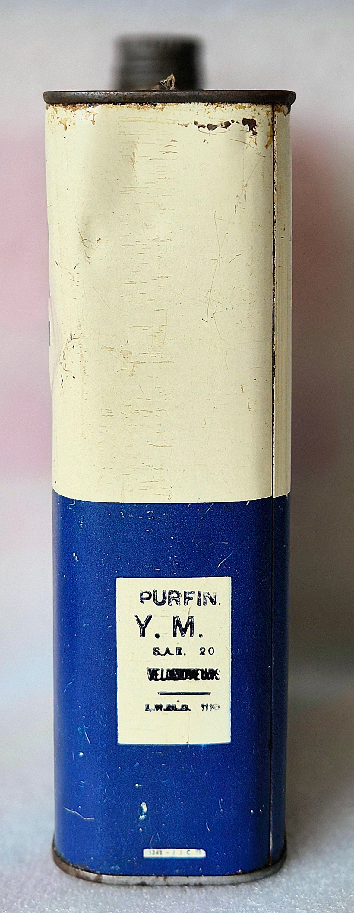 Bidon d'huile PURFINA