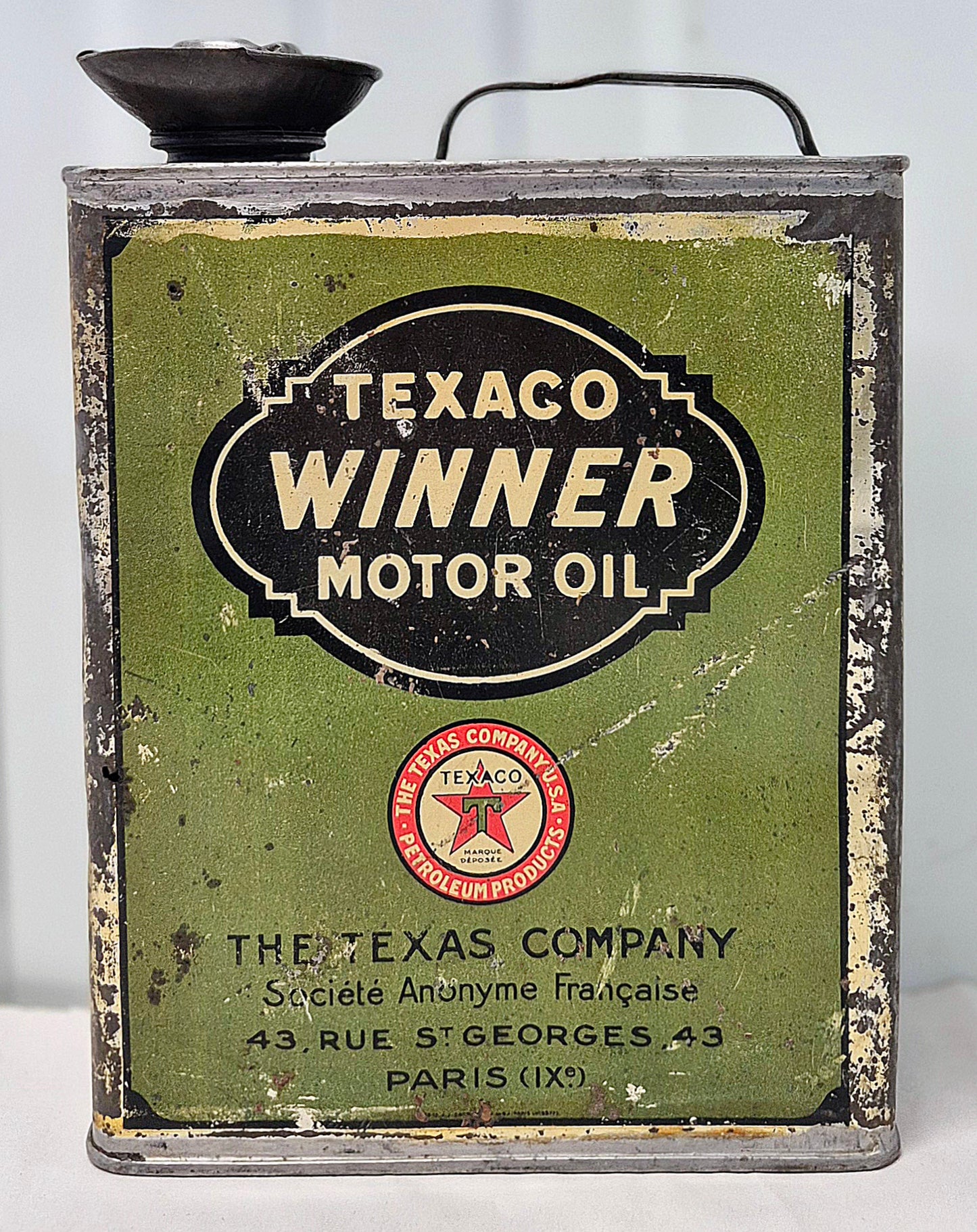 Bidon d'huile TEXACO "Winner"