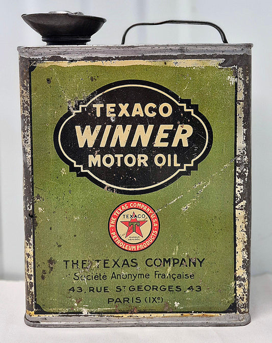 Bidon d'huile TEXACO "Winner"