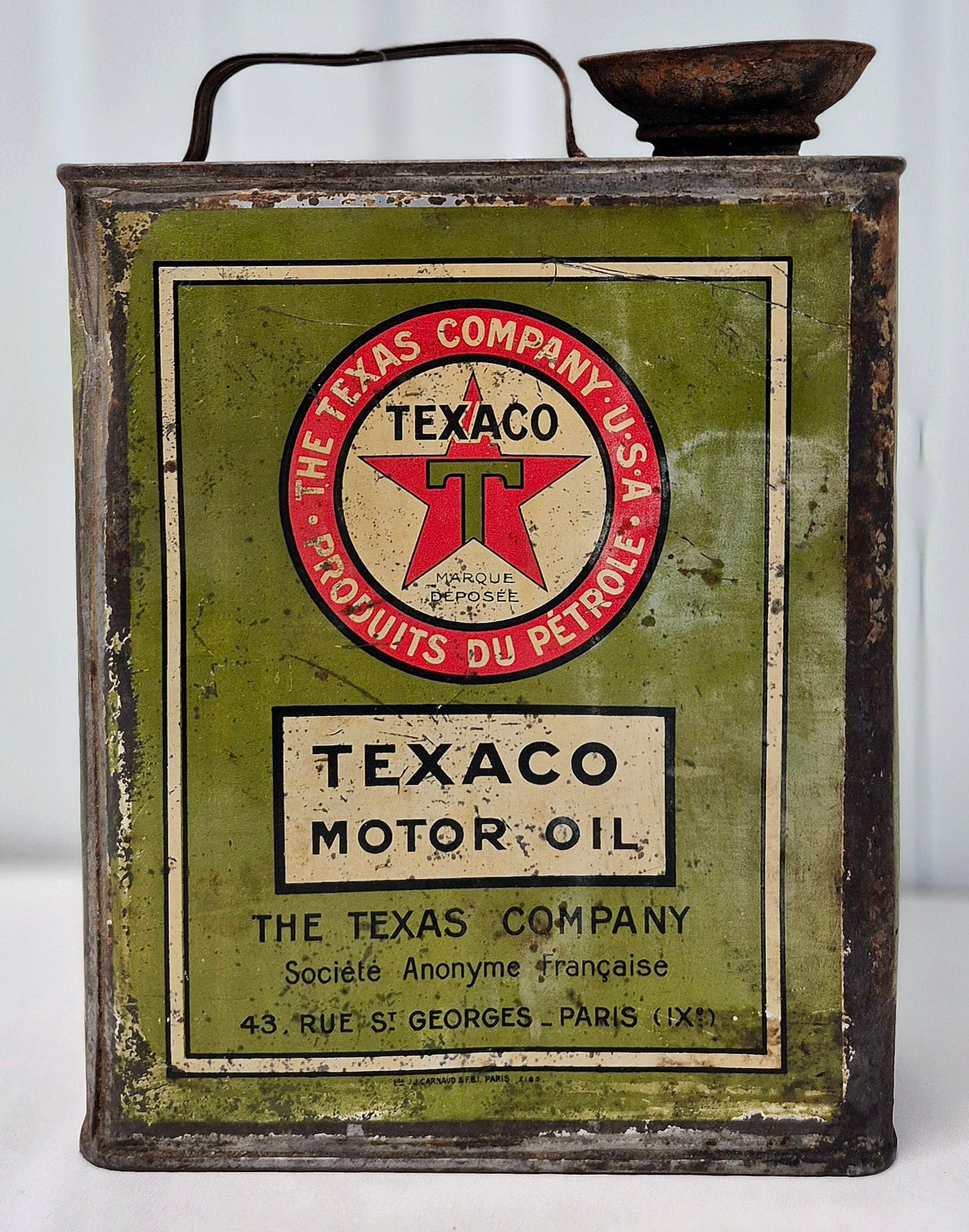 Bidon d'huile TEXACO