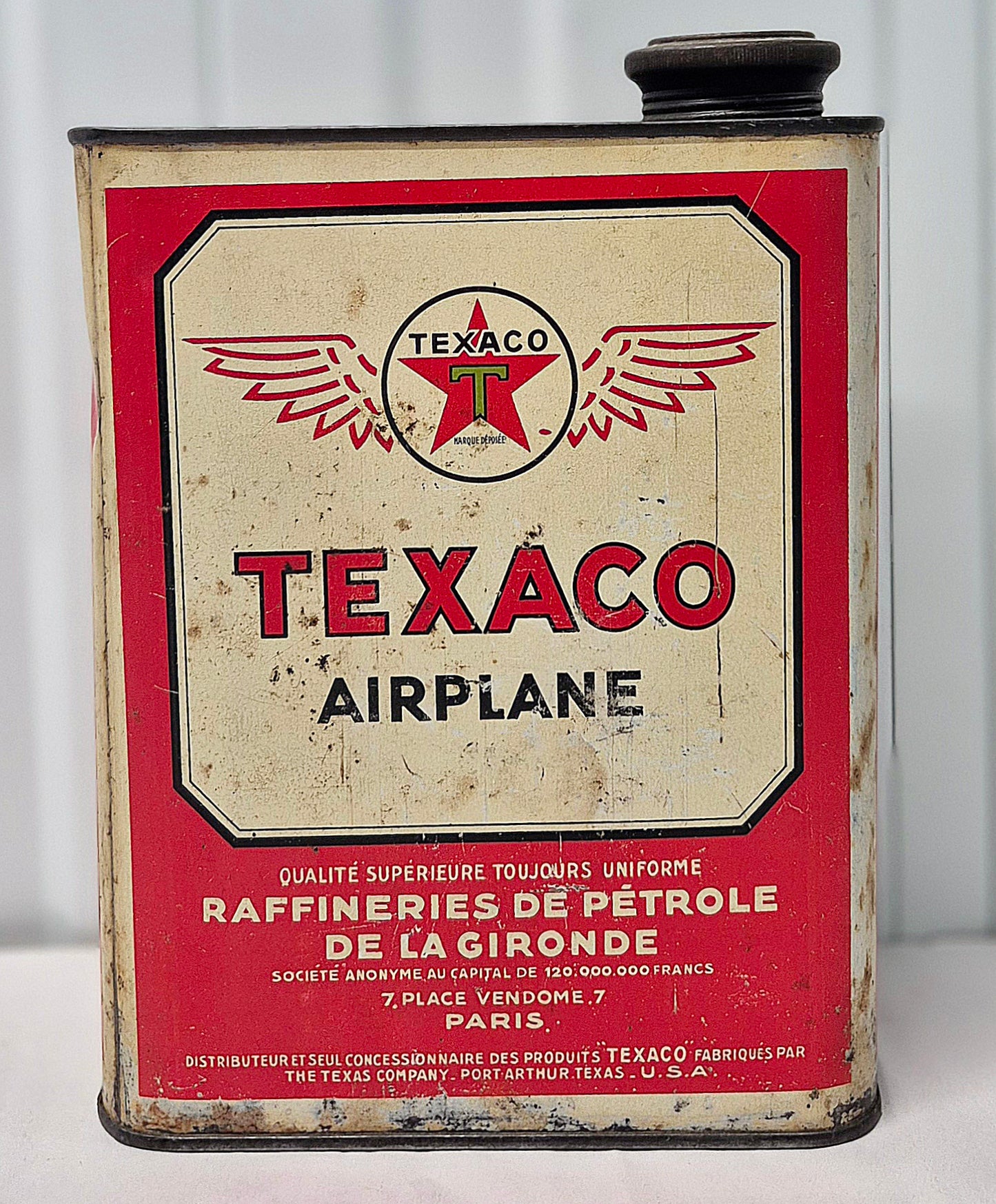 Bidon d'huile TEXACO "Airplane"