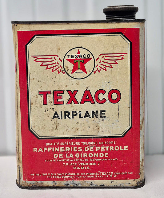 Bidon d'huile TEXACO "Airplane"
