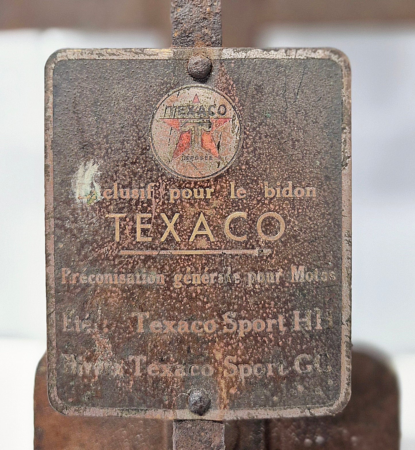 Porte bidon Moto TEXACO