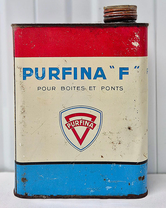 Bidon d'huile PURFINA F