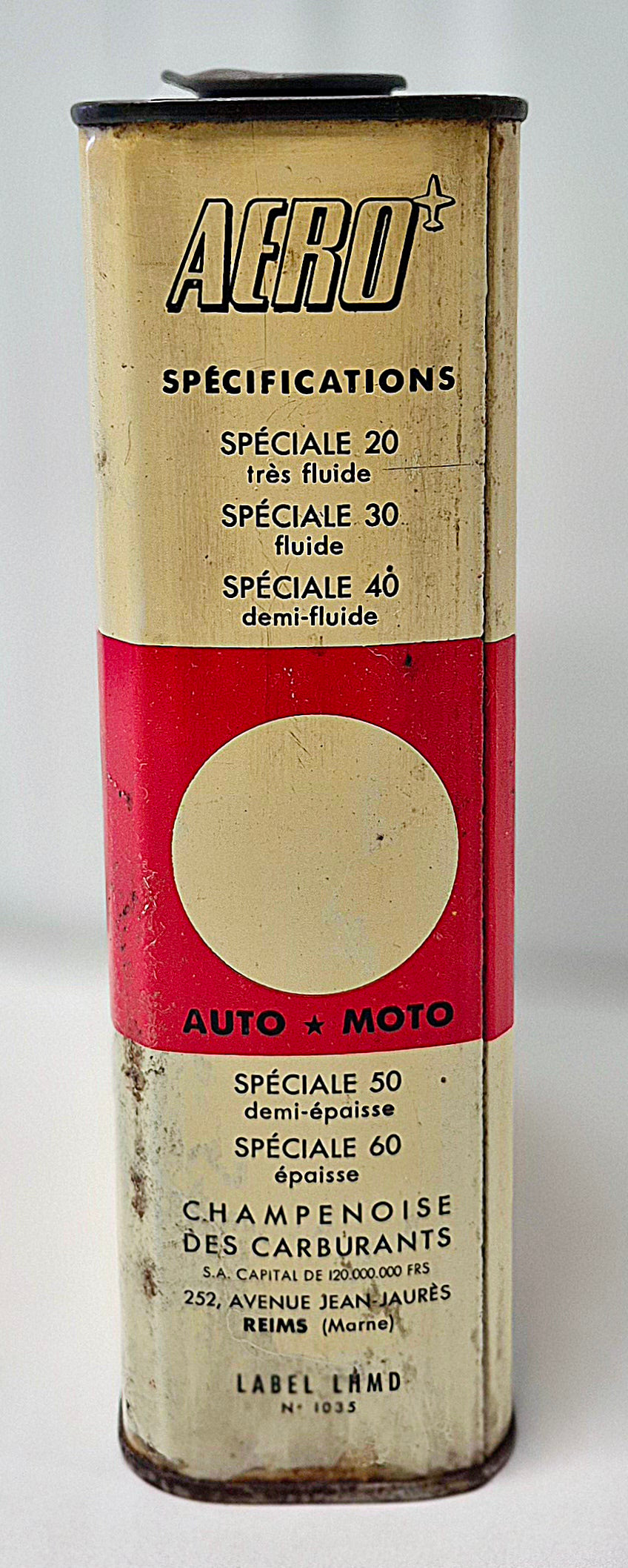 Bidon d'huile AERO