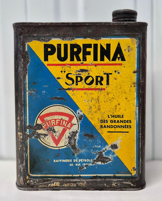 Bidon d'huile PURFINA