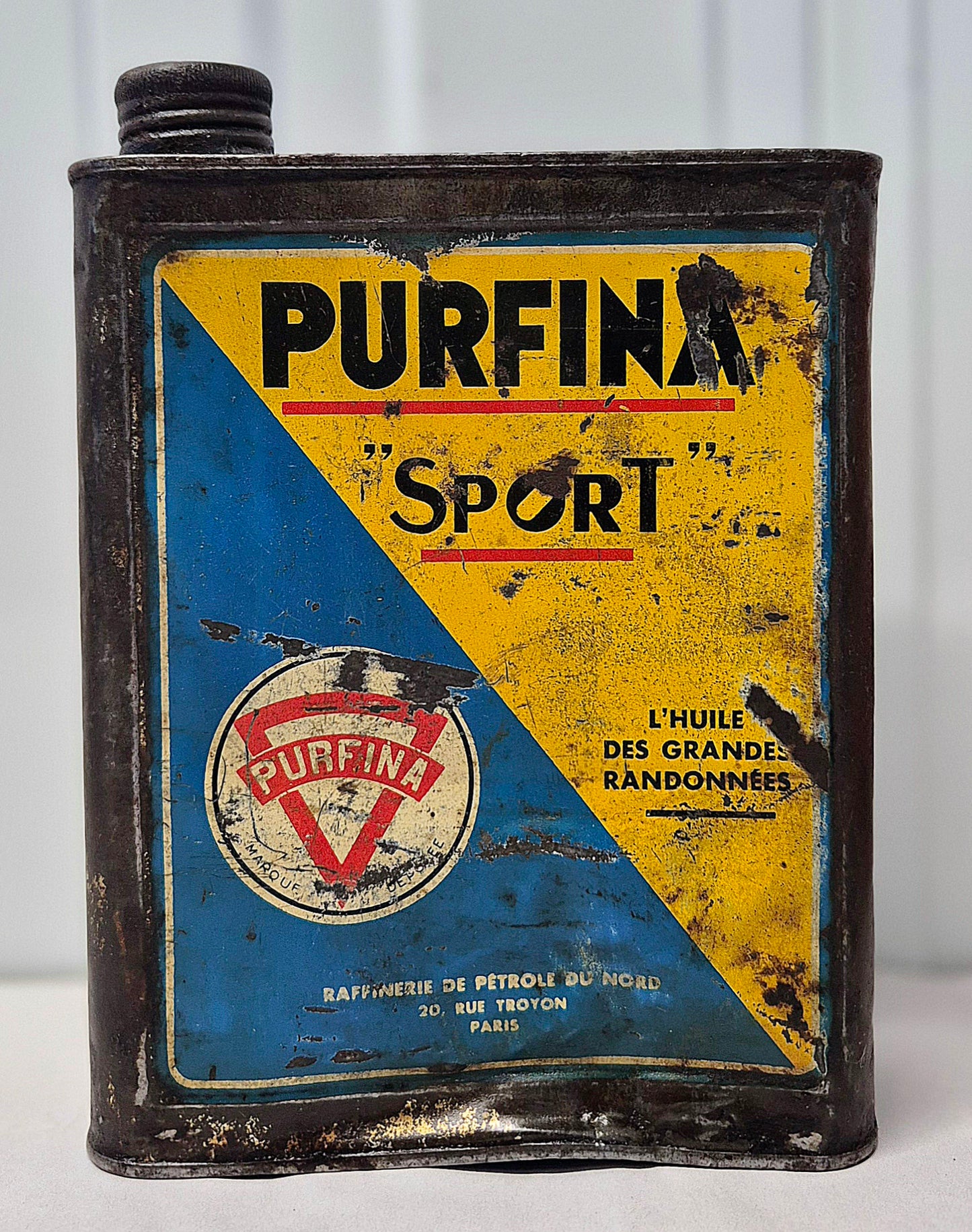 Bidon d'huile PURFINA