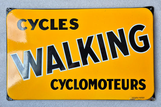 Plaque émaillée WALKING